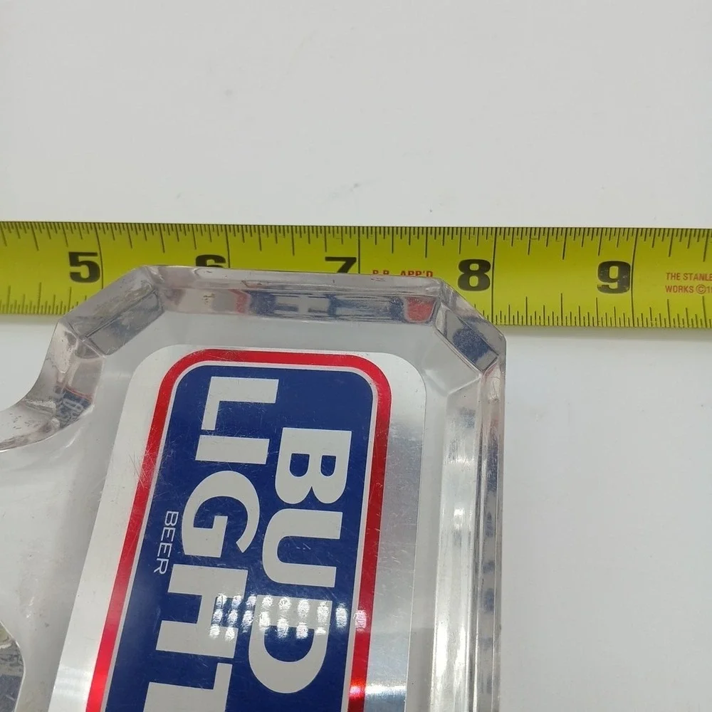 Budweiser Bud Light Large Beer Tap Handle Raised Letters Signature Emboss VTG